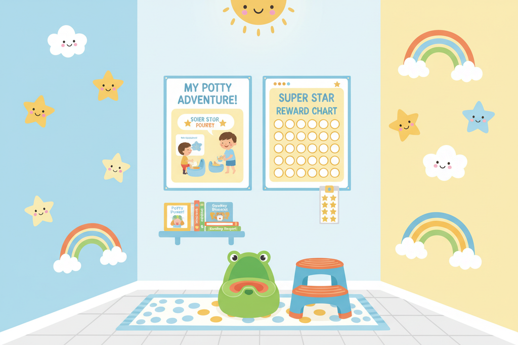 Potty Training 101: How to Use a Reward Chart Successfully - Sticksy Prints Australia