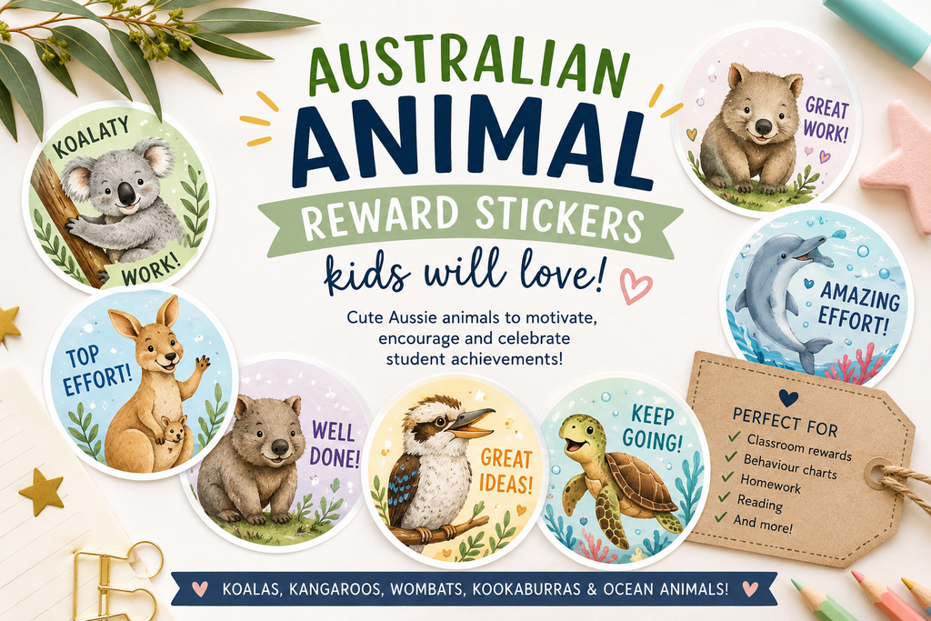Australian Animal Reward Stickers Kids Will Love