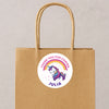 Personalised Kids Birthday Stickers Unicorn Rainbow Thank You Name Party Favours