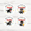 Personalised Teacher Reward Stickers Custom Name Label Tasmanian Devil