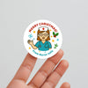 Personalised Nurse Christmas Stickers – Merry Christmas Design