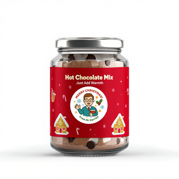 Personalised Male Teacher Christmas Stickers – Custom Holiday Stickers for Teachers