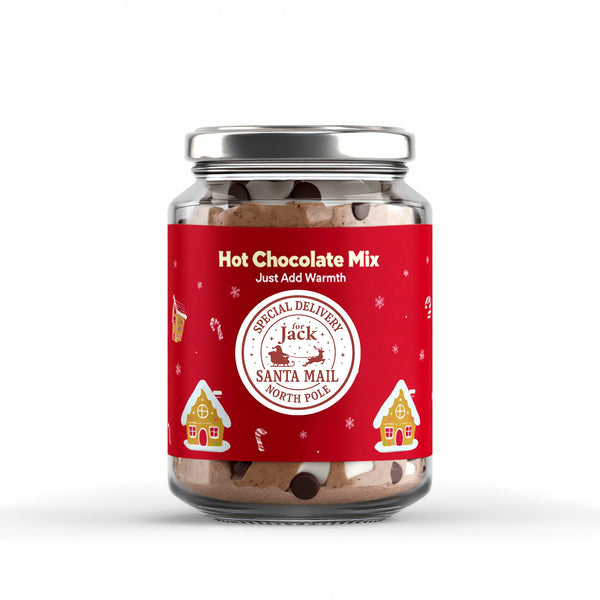 Personalised Christmas Sticker Labels North Pole Special Delivery Name