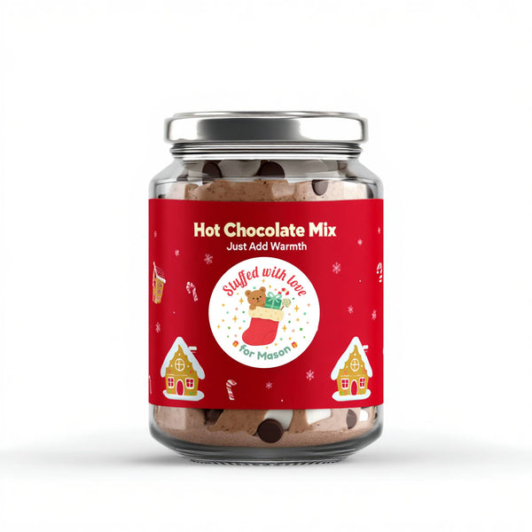 Personalised Christmas Stickers Stuffed With Love Custom Name Gift Labels