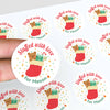 Personalised Christmas Stickers Stuffed With Love Custom Name Gift Labels