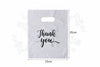 100pk White Thank You Gift Bags for Guests | 3 Sizes