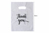 100pk White Thank You Gift Bags for Guests | 3 Sizes