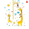 Jungle Giraffe & Monkey Height Chart - Removable Nursery Wall Sticker - Sticksy Prints Australia