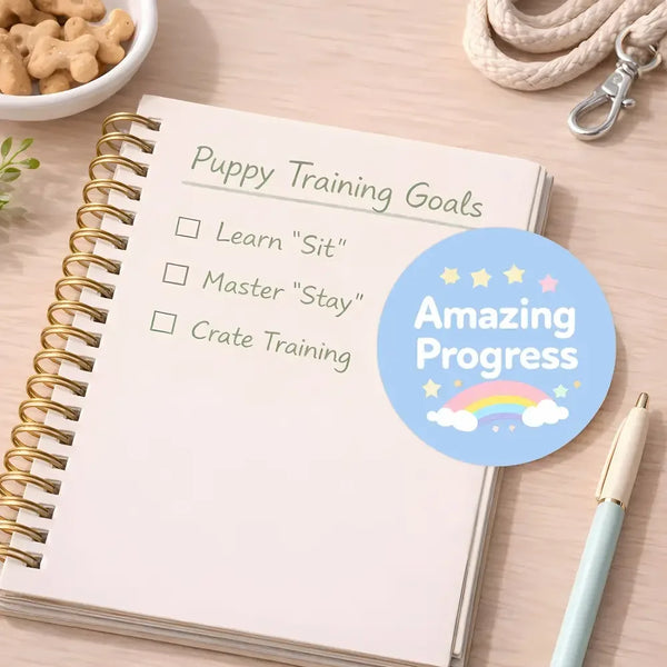 Amazing Progress Pet Training Reward Stickers | Positive Reinforcement Stickers for Dogs & Puppies - Sticksy Prints Australia