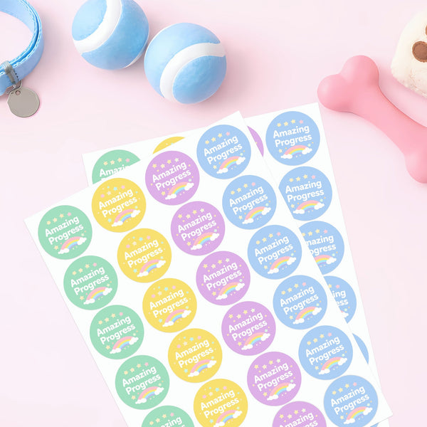 Amazing Progress Pet Training Reward Stickers | Positive Reinforcement Stickers for Dogs & Puppies