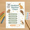 Australian Animal Bedtime Routine Chart for Kids β Printable (A4) - Sticksy Prints Australia