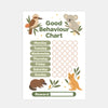 Australian Animal Good Behaviour Chart for Kids β Printable (A4) - Sticksy Prints Australia