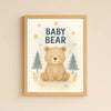 Baby Bear Nursery Wall Art Print – Woodland Animal Printable (Digital Download) - Sticksy Prints Australia