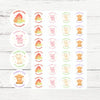 Barnyard Farm Animal Thank You Stickers – Barn & Chicks, Highland Cow, Pig & Goat | Personalised Party Favour Labels - Sticksy Prints Australia