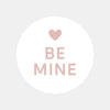 Be Mine Valentine’s Day Stickers – Minimal Romantic Heart Gift Seals - Sticksy Prints Australia