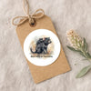 Born Wild in Tasmania Sticker | Tasmanian Devil Mother & Joey Wildlife Sticker - Sticksy Prints Australia