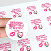 Burning This Instead of Texting Him” Candle Label Stickers - Sticksy Prints Australia