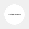 Business Website URL Stickers | Round Packaging Labels for Small Businesses