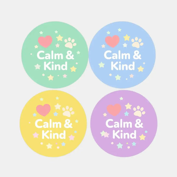 Calm & Kind Pet Training Reward Stickers | Gentle Positive Reinforcement Stickers for Dogs & Puppies - Sticksy Prints Australia