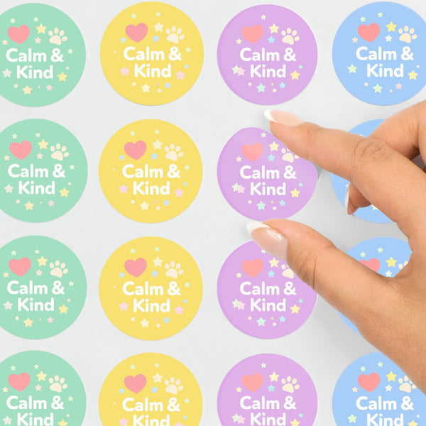 Calm & Kind Pet Training Reward Stickers | Gentle Positive Reinforcement Stickers for Dogs & Puppies