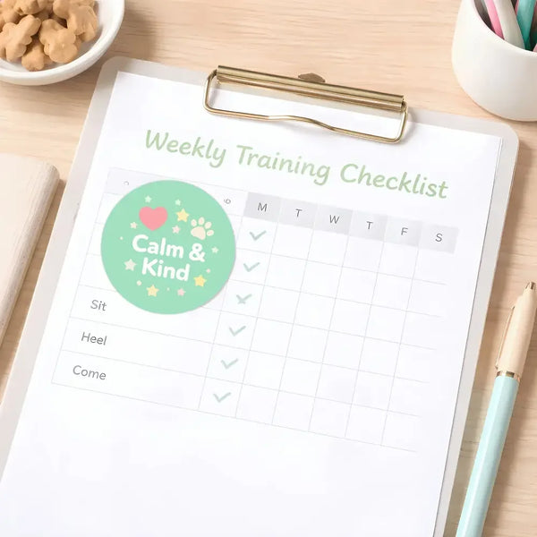 Calm & Kind Pet Training Reward Stickers | Gentle Positive Reinforcement Stickers for Dogs & Puppies - Sticksy Prints Australia