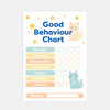 Cat Reward Chart for Kids – Good Behaviour Printable (A4)