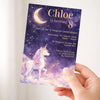 Celestial Unicorn Birthday Invitations | Personalised Magical Party Invites - Sticksy Prints Australia