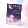 Celestial Unicorn Birthday Invitations | Personalised Magical Party Invites - Sticksy Prints Australia