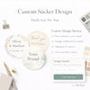 Custom Round Sticker Designs - Sticksy Prints Australia