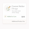 Custom Sticker Artwork – $49 (one-time design fee per sticker design)