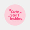Cute Stuff Inside Stickers | Pretty Packaging Labels for Small Businesses