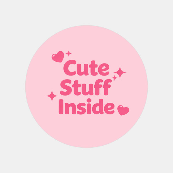 Cute Stuff Inside Stickers | Pretty Packaging Labels for Small Businesses