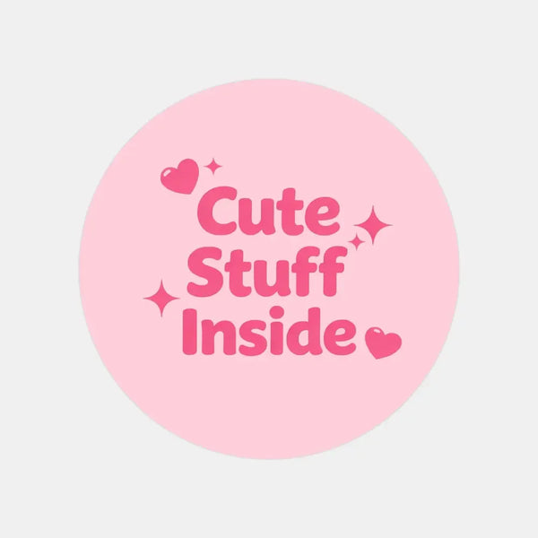 Cute Stuff Inside Stickers | Pretty Packaging Labels for Small Businesses - Sticksy Prints Australia