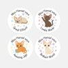Devon Rex Cat Teacher Reward Stickers – Cute Cat Paw Classroom Stickers