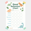 Dinosaur Kids Reward Chart Printable (Good Behaviour Chart – A4 Instant Download)
