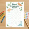 Dinosaur Kids Reward Chart Printable (Good Behaviour Chart β A4, Instant Download) - Sticksy Prints Australia
