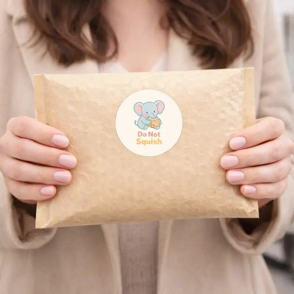 Do Not Squish Stickers | Cute Fragile Packaging Labels for Small Businesses - Sticksy Prints Australia