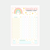 Editable Kids Reward Chart – Pastel Rainbow | Canva Template (A4 + US Letter)