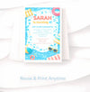 Editable Pool Party Birthday Invitation – Canva Template (4×6 inch)