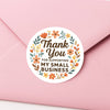 Thank You for Supporting My Small Business Stickers Floral Boho