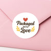 Packaged with Love Stickers For Small Business