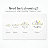 Thank You Stickers | Colourful Wildflower Packaging Labels | Small Business Stickers Australia - Sticksy Prints Australia