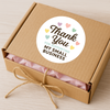 Thank You for Supporting My Small Business Stickers – Rainbow Hearts