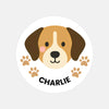 Custom Dog Photo Portrait Label Stickers – Personalised Just for You!