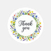 Thank You Stickers | Colourful Floral Wreath Packaging Labels | Small Business Stickers Australia - Sticksy Prints Australia