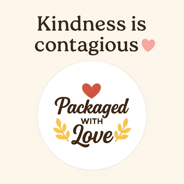 Packaged with Love Stickers For Small Business