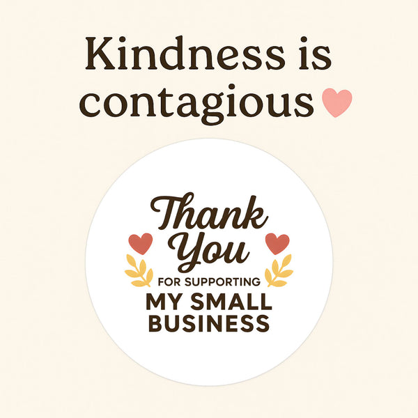 Thank You for Supporting My Small Business Stickers
