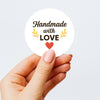 Handmade with Love Stickers Business Stickers