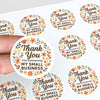 Thank You for Supporting My Small Business Stickers Floral Boho