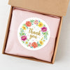 Thank You Stickers | Watercolour Floral Wreath Packaging Labels Gift Wrapping - Sticksy Prints Australia